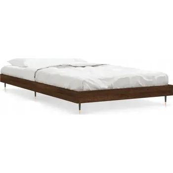 Postel Hnědý dubový Rám postele 203 x 93 x 20 cm, pro matrace 90 x 200 cm