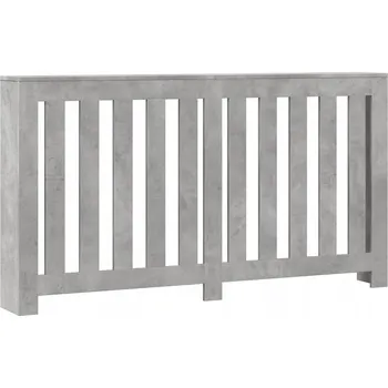 Radiátor Kryt na radiátor s poličkou, šedý betonu, 149x20x82 cm, materiál