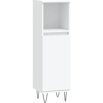 Koupelnový nábytek Koupelnová skříňka z dřevotřísky, bílá, 30x30x100 cm