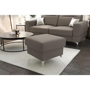 Taburet Nábytek PEGAS s.r.o. Taburet MALIBU 55x55 cm přírodní kůže - přírodní kůže - volitelná barva