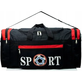 Sportovní taška Dollcini, Cestovní taška, Sportovní taška na fotbal, velká, 50 cm, červená