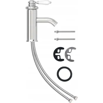 Vodovodní baterie Umyvadlová baterie mosazná, chromovaná, 130 x 180 mm, kartuše 40 mm