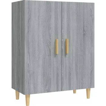 Komoda Boční skříňka z dřevěného materiálu, šedý dub sonoma, 70x34x90 cm