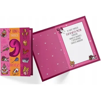 Obraz Přání PR-333 Narozeniny 9 let holčička