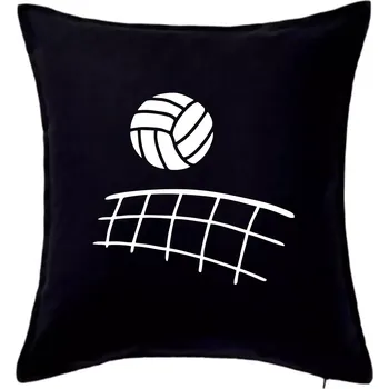 Polštář Volejbalová síť - Polštář 50x50 - 50x50 - Pouze potah ( Černá )
