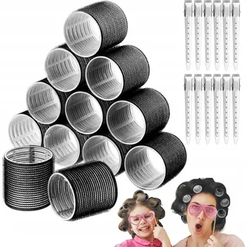 Natáčka na vlasy SADA NATÁČKY NA VLASY NA SUCHÝ ZIP VELKÉ NATÁČKY - 48 mm 24 KUSŮ