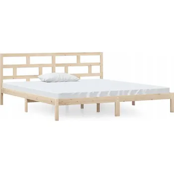 Postel Rám postele z masivního borovicového dřeva 195,5 x 146 x 100 cm