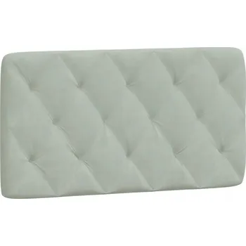Světle šedý čelo Polštář na čelo postele 102x6x48 cm