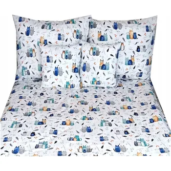 Povlečení BAREVNÉ BAVLNĚNÉ POVLEČENÍ POVLEČENÍ PRO DĚTI BAVLNA 120x160 cm + 1x 70X80 CM hop