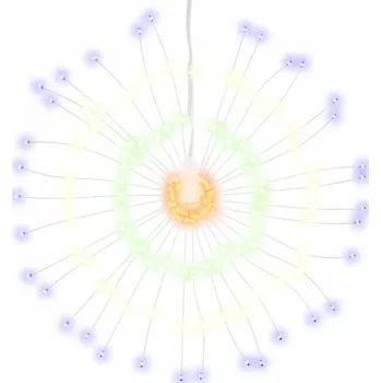 Vánoční dekorace Vánoční LED světelná dekorace s dálkovým ovládáním, vícebarevná, 140 světýlek, IP44