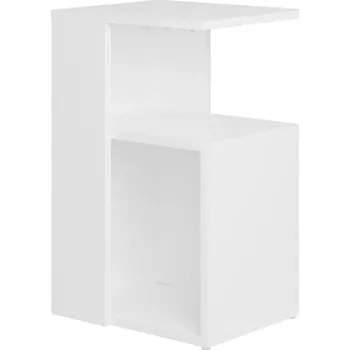 Konferenční stolek Odkládací stolek s úložným prostorem, bílý, 36x30x56 cm