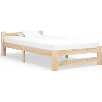 Postel Dřevěná dvoulůžková postel G02V 100x200 dub