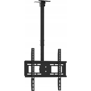 Televizní držák Stropní držák na TV, nastavitelný, otočný o 360°, černý, 47 x 16,5 cm