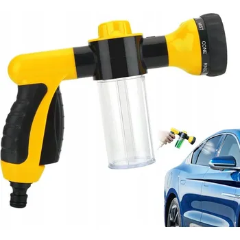 Zahradní hadice MULTIFUNKČNÍ TRYYSKA NA ZAHRADNÍ HADICI S 8 REŽIMY A DÁVKOVAČEM MÝDLA NA MYTÍ