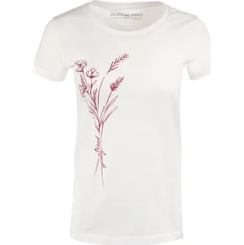 Dámské tričko Alpine Pro Gabora Dámské bavlněné triko LTSA123 bílá XS