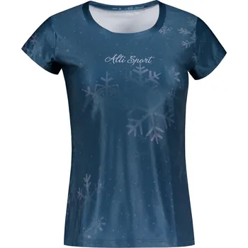 Dámské oblečení Dámské vánoční triko premium ALTISPORT VOJ/ALWVN7TR06 MODRÁ XL