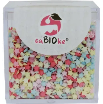 Jedlá dekorace na dort Cabioke – Cukrové ozdoby na cukroví a dorty – Stars – 50g