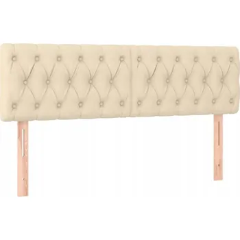 Klasické čelo postele krémové barvy, nastavitelná výška, 144x5x78/88 cm