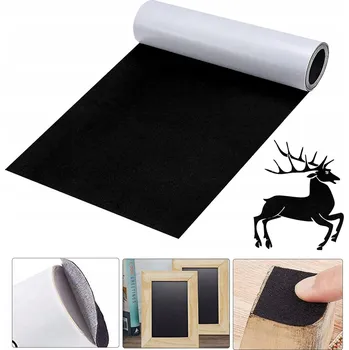 Podložka pod nábytek Samolepicí koberec, černý plst , koberec v rolích, čalouněný materiál