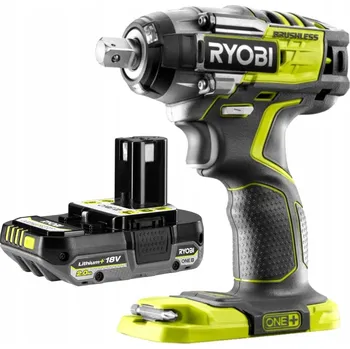 RYOBI Aku rázový utahovák 18V bezkartáčový + Akumulátor Li-Ion ONE+ 2.0Ah