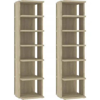 Botník Botník se 6 policemi, dub sonoma, 27,5 x 27 x 102 cm