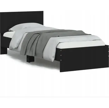 Postel Postel s dekorem dřeva G04V 90x190 černá