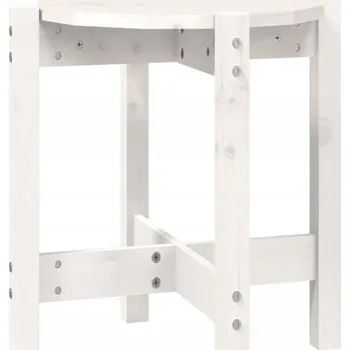 Konferenční stolek Klasický konferenční stolek z masivního borovicového dřeva, bílý, 42,5 x 45 cm