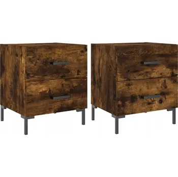 Noční stolek Noční stolek z dřevotřísky, kouřový dub, 40x35x47,5 cm