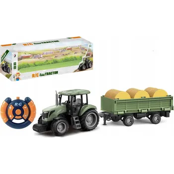 autíčko Traktor s Přívěsem Zelený R/C