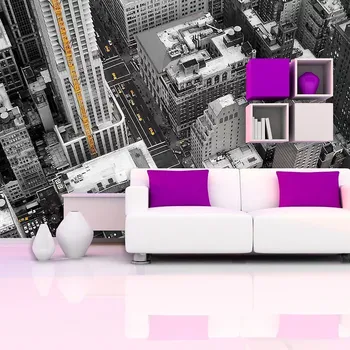 Tapeta Sablio Tapeta Pohled z mrakodrapu - 125x75 cm