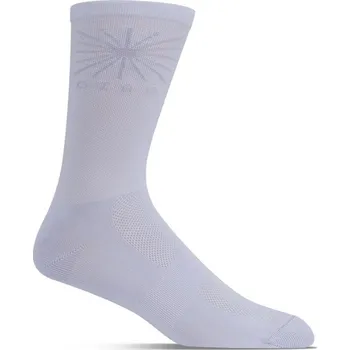 GIRO Cyklistické ponožky klasické - COMP RACER HIGH RISE - bílá