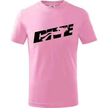 Dive potápěč - Tričko dětské bavlněné - 104-110cm / 3-4 roky ( Růžová )