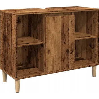 Koupelnový nábytek Koupelnová skříňka z dřevotřísky, staré dřevo, 80x33x60 cm