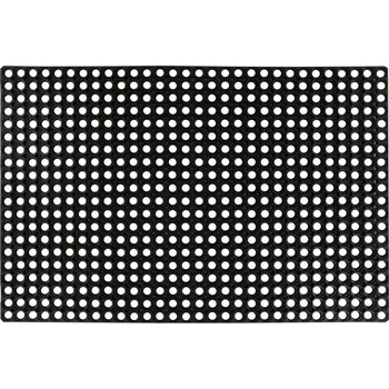 Rohožka Protiskluzová gumová rohož 80 x 120 cm, černá, 16 mm