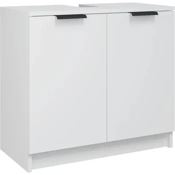 Koupelnový nábytek Koupelnová skříňka z dřevotřísky, bílá, 64,5x33,5x59 cm