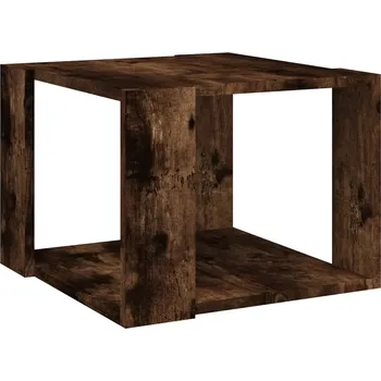 Konferenční stolek Konferenční stolek s poličkou, dřevotříska, kouřový dub, 40x40x30 cm