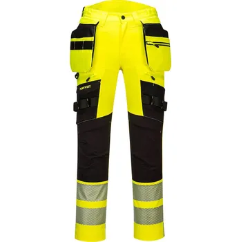 Sport PORTWEST Kapesní kalhoty DX4 Hi-Vis s kapsou na zip Velikost: 41, Barva: žlutá-černá