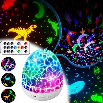 Projektor Projektor Hvězdné Oblohy Dinosaurus Lampa pro Děti 3 Témata 31 Barev