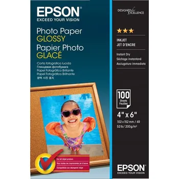 Fotopapír Fotografický papír EPSON lesklý 10x15 cm, 200 g/m2, 100 listů