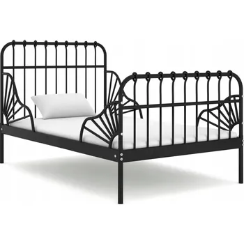 Postel Manželská kovová postel G02V 80x200 černá