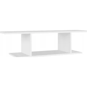 Televizní stolek Závěsná skříňka pod TV/HiFi, bílá, dřevotřísková deska, 103x30x26,5 cm
