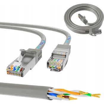 Síťový kabel Patchcord Extralink U/UTP 5e RJ45 / RJ45 5 m šedý