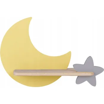 Nástěnné svítidlo LED nástěnné svítidlo 5W pro děti žlutý měsíc hvězda Moon Candellux 21-76731