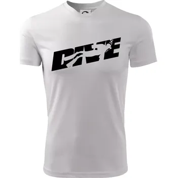 Chlapecké tričko Dive potápěč - Dětské triko sportovní (dresovina) - 158 cm/12 let ( Bílá )