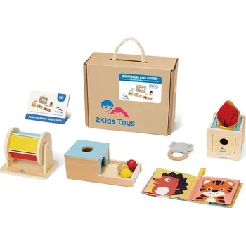 Dřevěná hračka 2Kids Toys - Montessori set hraček pro nejmenší