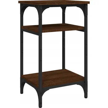 Konferenční stolek Industriální odkládací stolek hnědý dub 35x30x60 cm