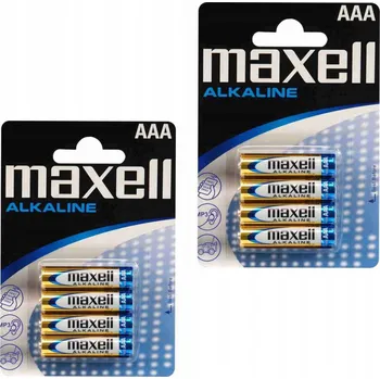 Článková baterie Alkalická baterie Maxell AAA (R3) 4 ks blistr
