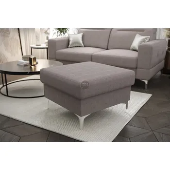 Taburet Nábytek PEGAS s.r.o. Taburet čalouněný MALIBU 70 x 70 cm - šedá