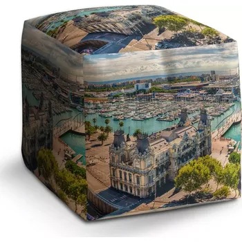 Taburet Sablio Taburet Cube Barcelona Přístav: 40x40x40 cm