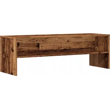 Televizní stolek TV stolek s úložným prostorem, staré dřevo, 120x40x40